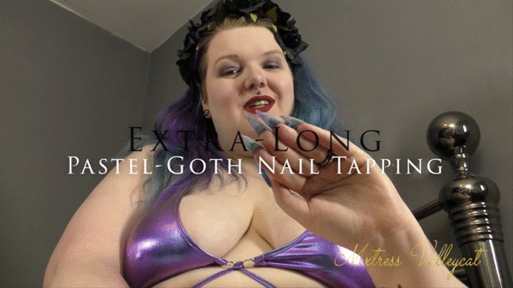 Extra Long Pastel-Goth Nail Tapping