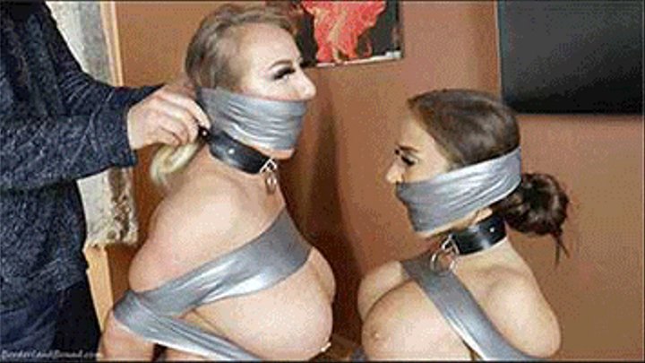 Sara & Emma in; Bouncy Babe-Wrap Request: Collar Us Together & Rope it Tight to Our Seats - 