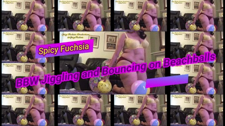 BBW Jiggling and Bouncing on Beachballs, mp4 SD 720