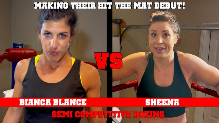 Bianca Blance vs Sheena - Semicomp Boxing HDMP4