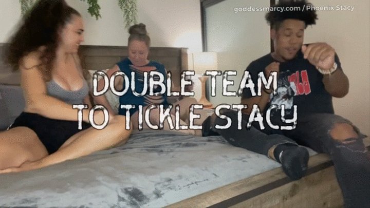 Double-team tickle of Phoenix Stacy