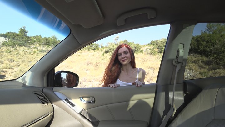 Hitchhiker fucked Pissed and eats cum