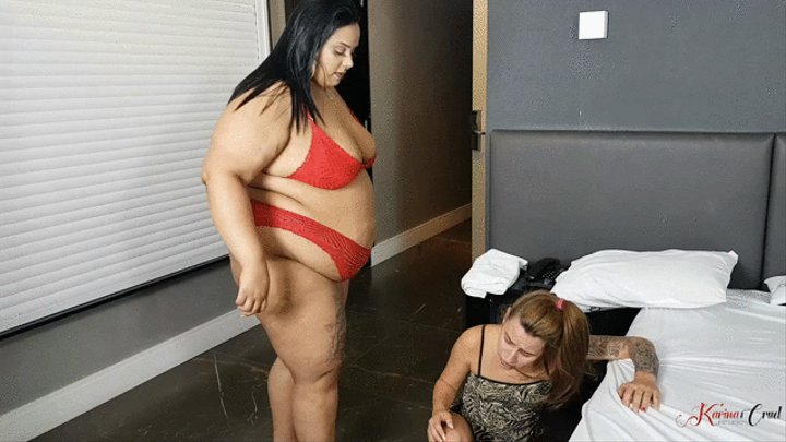 HEAVY WEIGHT TRAINING WITH MY NOURISHED SLAVE - BY SHERON BBW - NEW KC 2022 - CLIP 3 IN FULL HD