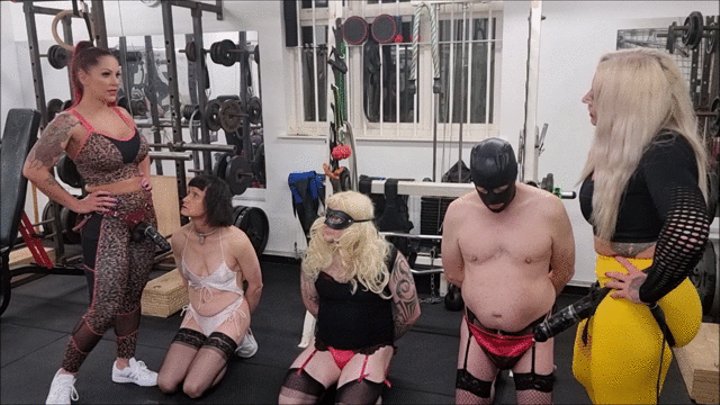Double Domme Three Sissy Strap On Mouth Fuck Part 1