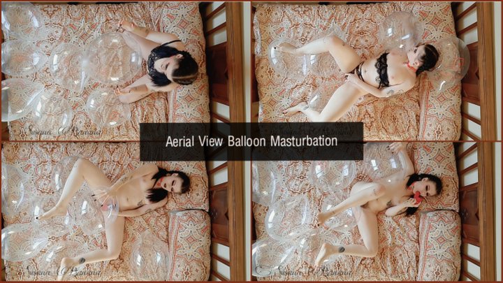 Aerial View Balloon Masturbation