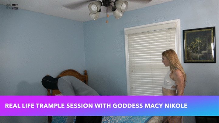 Real Life Trample Session with Goddess Macy