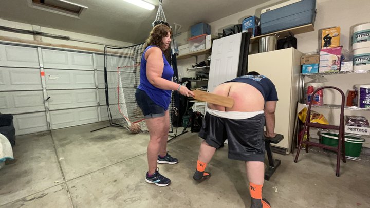 Spanked With Paddle For Cheating On Diet