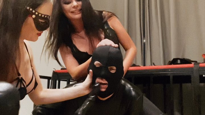 Total ass and mouth destroy by Mistress Jardena and Donna The Sinner