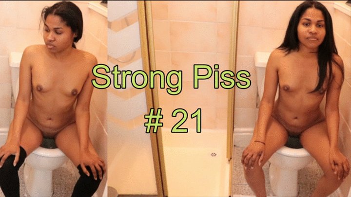 Strong Piss NAKED 21 - Compilation of 8 pee clips