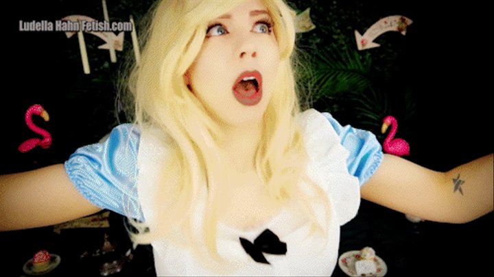 Growing Out of Wonderland - Alice GROWS into a TOWERING Giantess Goddess - A Cosplay Parody with Clothing Destruction, SFX, & Multiple Growths - WMV 720p