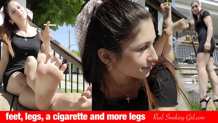 Legs, Feet, Cigarette - and More Legs!