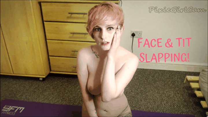 Face and Tit Slapping with Sub Slave Pixie HD