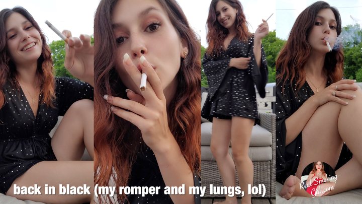 Back in Black (my romper AND my lungs, lol)