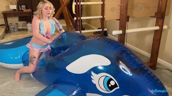 Step-Daddy Punishes Me For Peeing On My Inflatable Whale