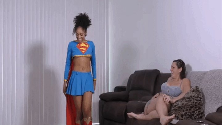 Amazonian tickles Super Girl