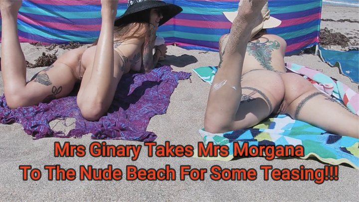 Consensual Candid #4 Full Video - Exhibitionist Wife Mrs Ginary And Hotwife Mrs Morgana Nude Beach Tease! HD MP4