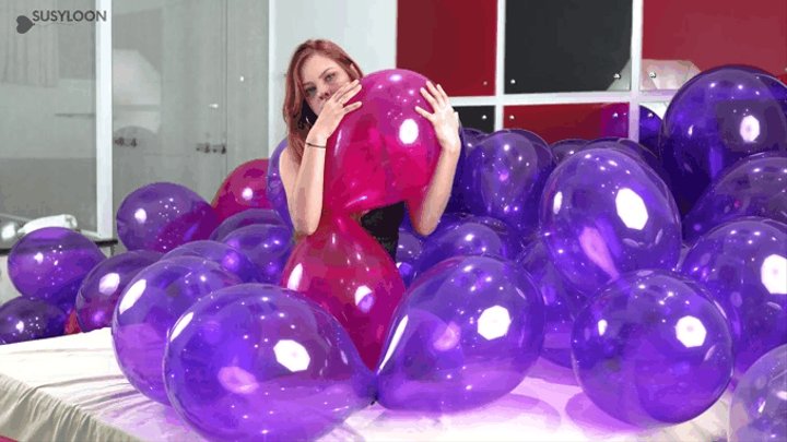Massive pop 120 crystal balloons 4k