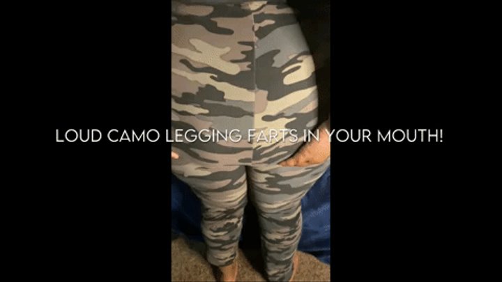 Loud Camo Legging Farts In Your Mouth - MP4 Version