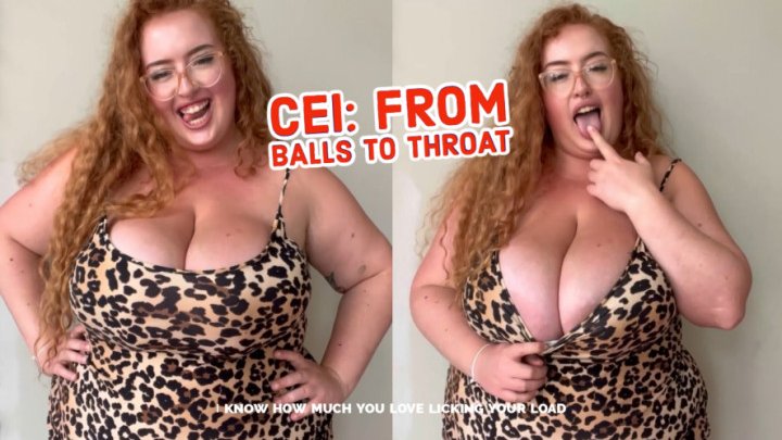 Cum Swallowing: Balls the Throat CEI - hd mp4