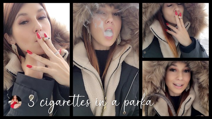 Smoking 3 Ciggies in My Soft, Furry Parka