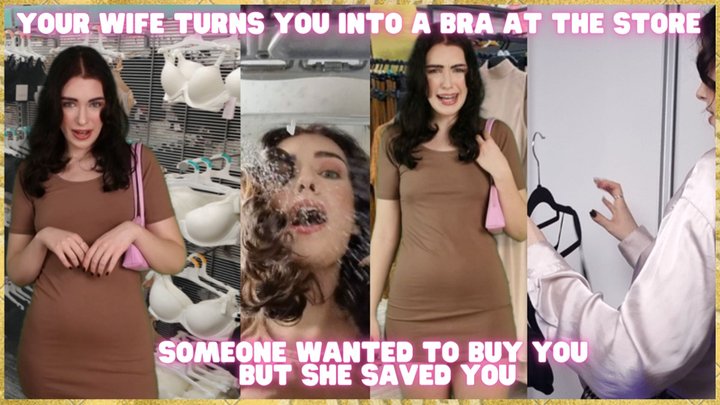 Husband Transformed Into a Bra at Store