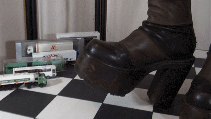 Heavy Buffalo boots: First two toycars, then my cock - Cam 2
