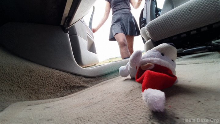 CANDID ACCIDENTAL Plushie trample in Car Buffalo Boots