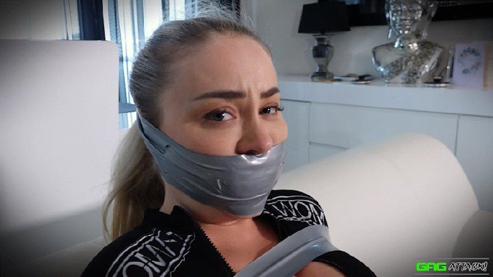 Aubrey - Jumpsuit GND Heavily Tape Tied FULL Bondage + 3 Gag Video MP4 HD