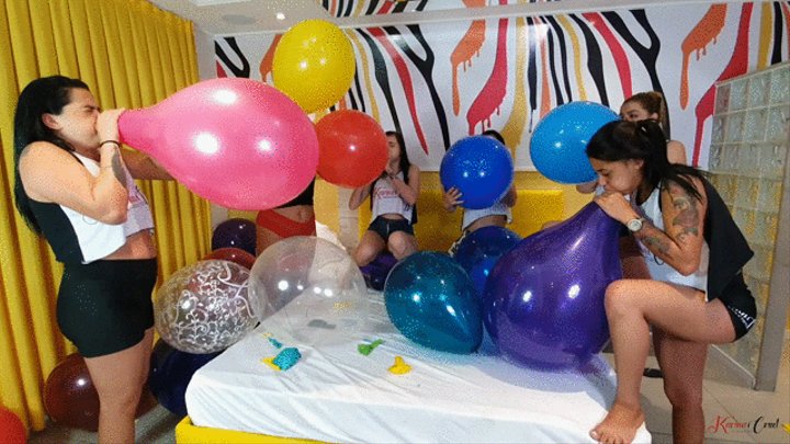 BIG BALLOON PARTY WITH 6 NAUGHTY LESBIANS - NEW KC 2021 - CLIP 2 IN FULL HD