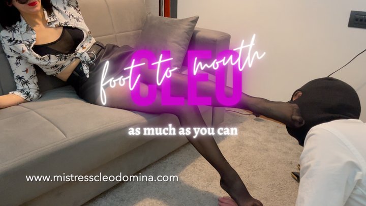 Cleo Domina - Foot to mouth, as much as you can