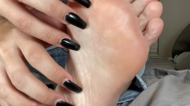 Long Nails Self Tickle JOI