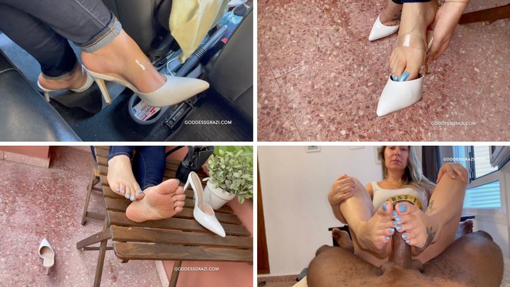 I went to do a footjob in Spain - GODDESS GRAZI