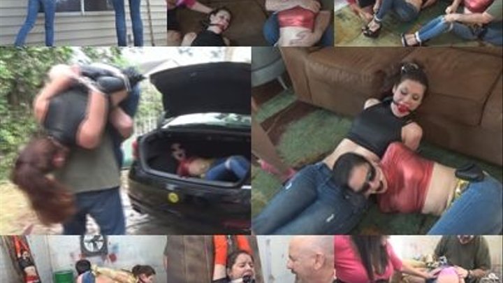 SEXY DUO THROWN INTO THE TRUNK FOR BONDAGE TORMENT_MP41