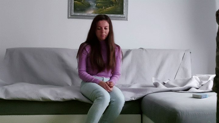 Amateur teenagers having sex on the sofa in socks - one hour full video - young couple - cute petite girlfriend