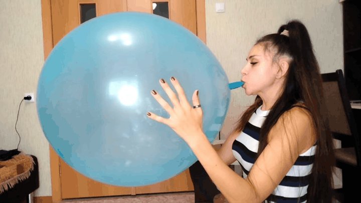 A huge balloon will burst on Darina's plump lips